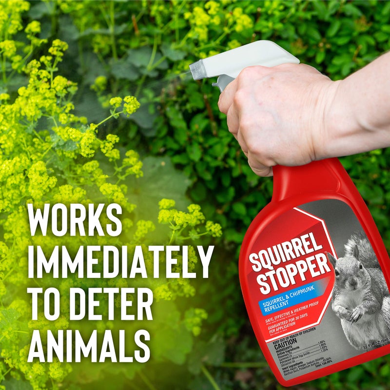 Deer Stopper Squirrel Stopper, Liquid Animal Stopper Repellent, All Natural, Effective All Year Round, Safe for People and Pets, No Harsh Chemicals, Ready to Use, Squirrel Repellent - 1 Gallon - Image 3